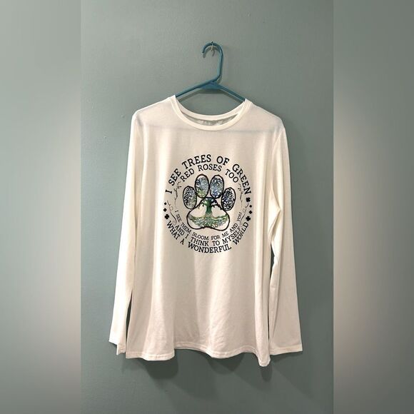 NWOT … WHAT A WONDERFUL WORLD “Size: 2XL” T-Shirt - Picture 1 of 3